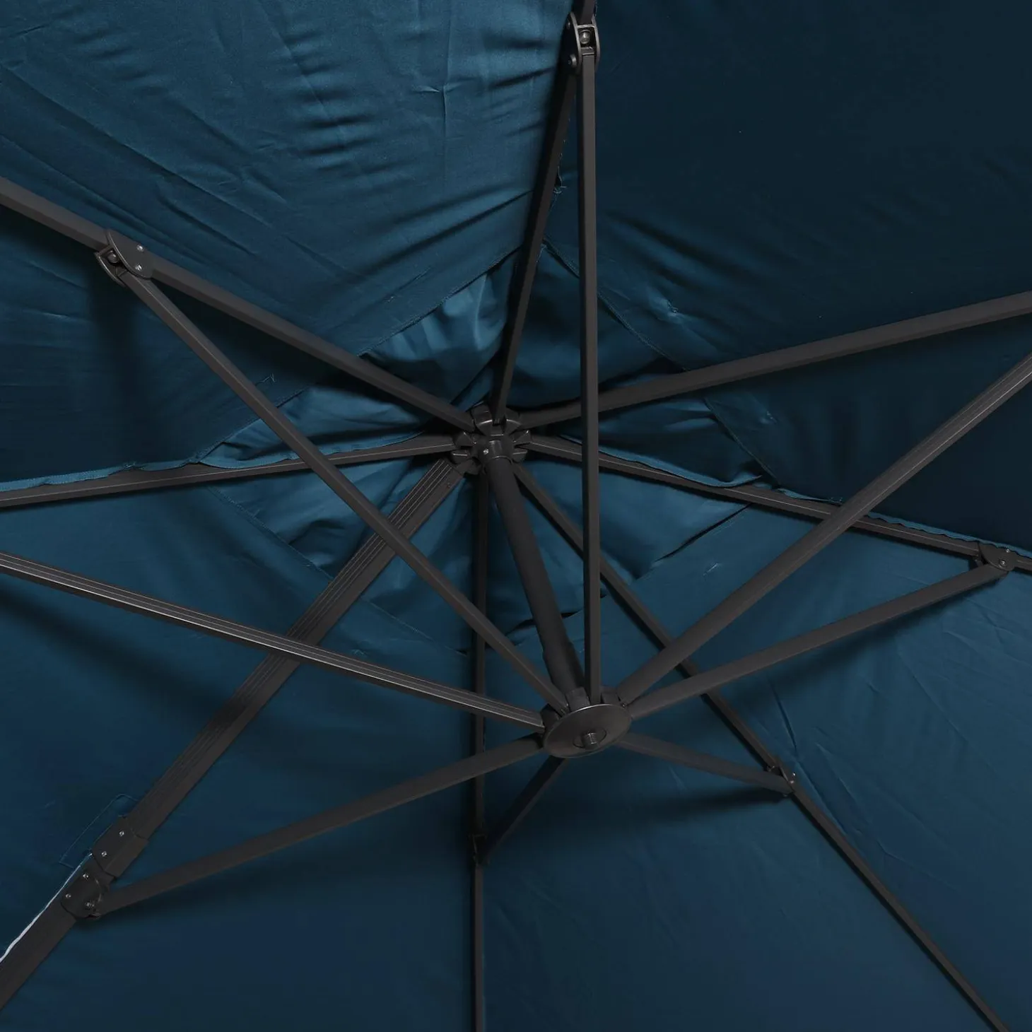 Parasol rectangular excéntrico, 3x4m + placas de lastre 50x50cm