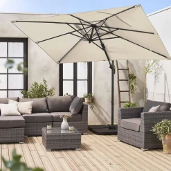 Parasol rectangular excéntrico, 3x2m