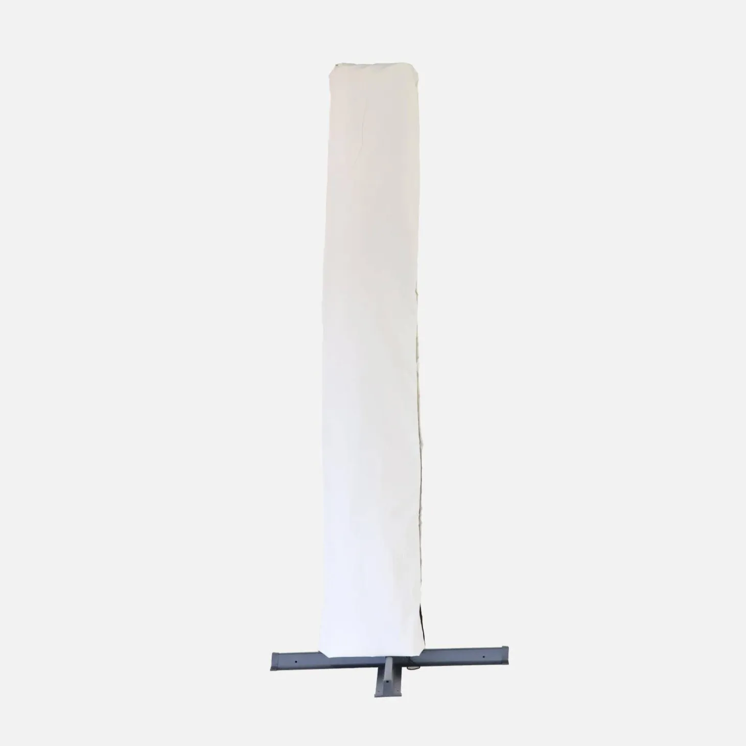 Parasol rectangular excéntrico, 3x4m + losas 50x50cm