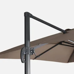 Parasol rectangular excéntrico, 3x4m + placas de lastre 50x50cm