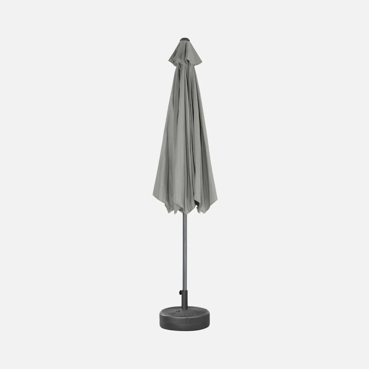 Parasol rectangular poste efecto madera, 3x3m