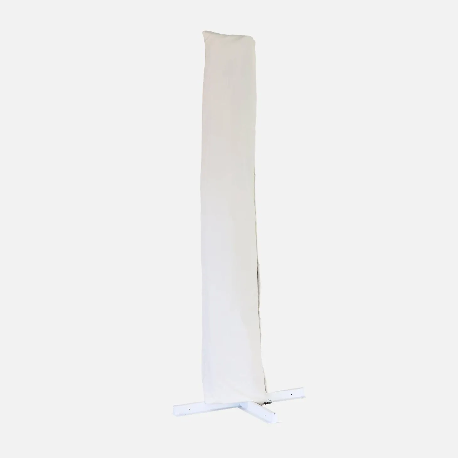 Parasol rectangular poste efecto madera, 3x4m