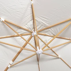 Parasol rectangular poste efecto madera, 3x4m