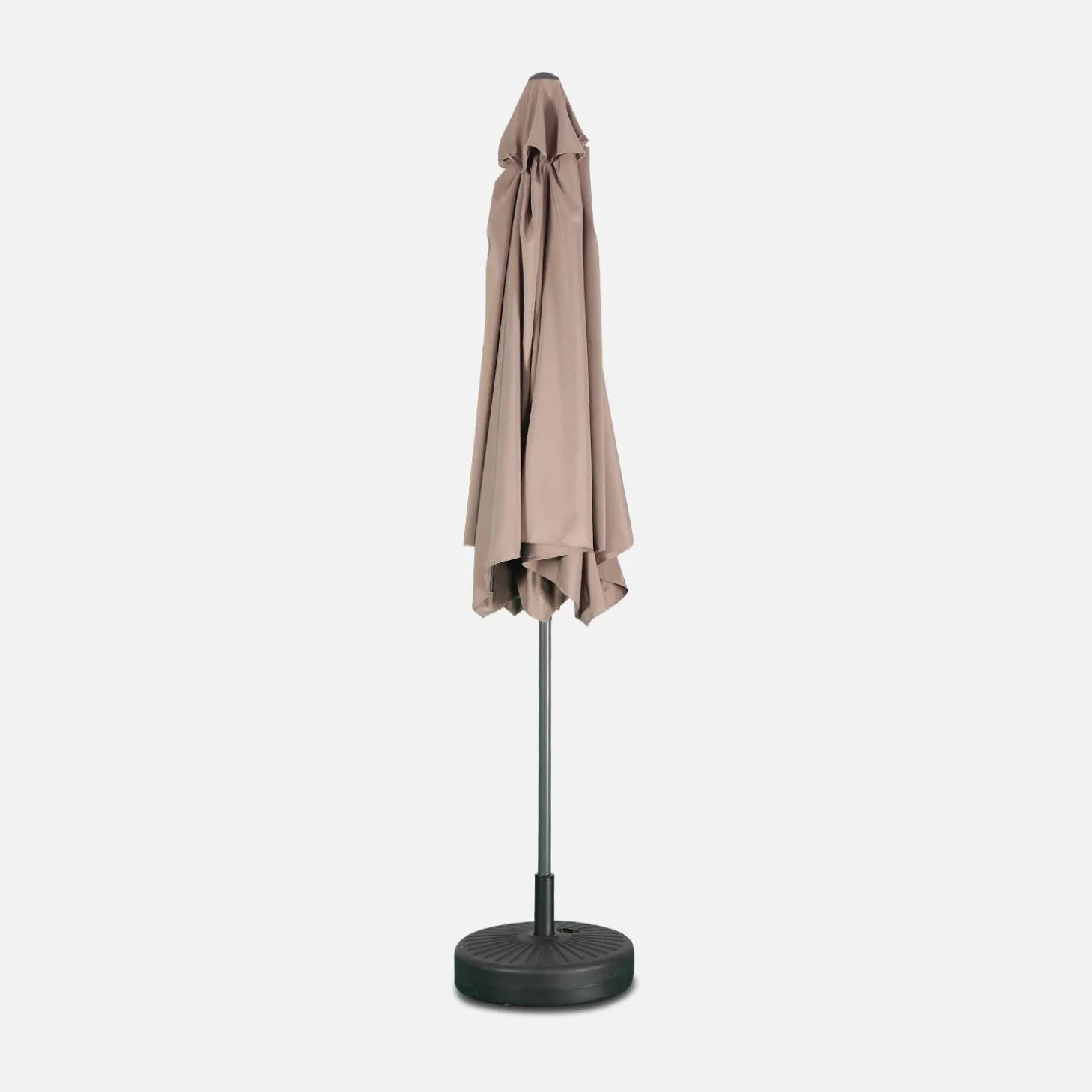 Parasol rectangular poste efecto madera, 3x3m