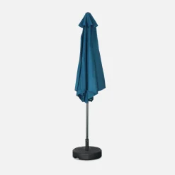 Parasol rectangular poste efecto madera, 3x3m