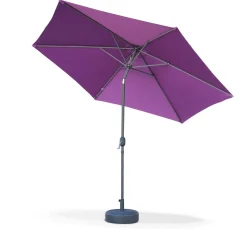 Parasol rectangular poste efecto madera, 3x3m