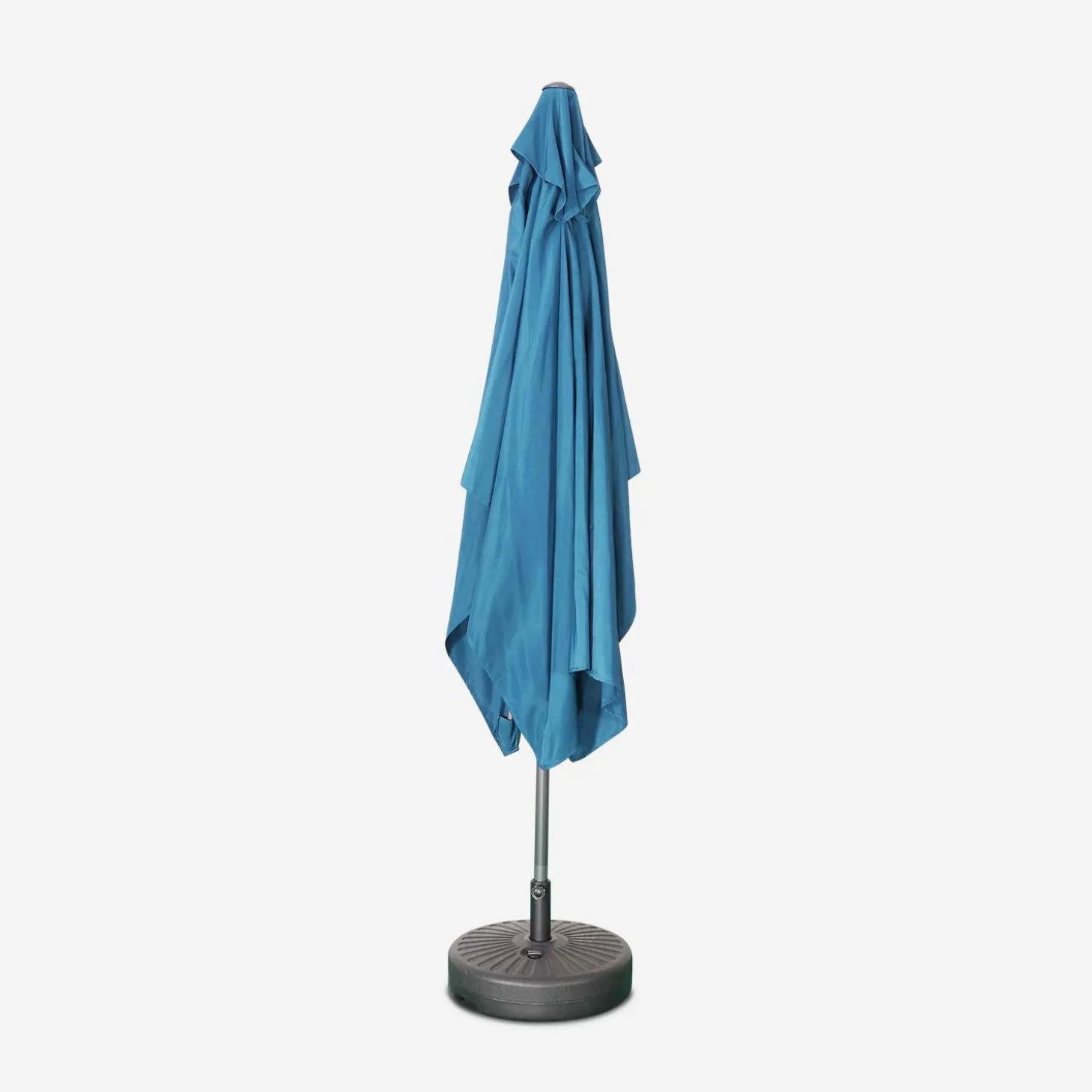 Parasol rectangular poste efecto madera, 2x3m