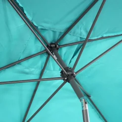 Parasol rectangular poste efecto madera, 2x3m