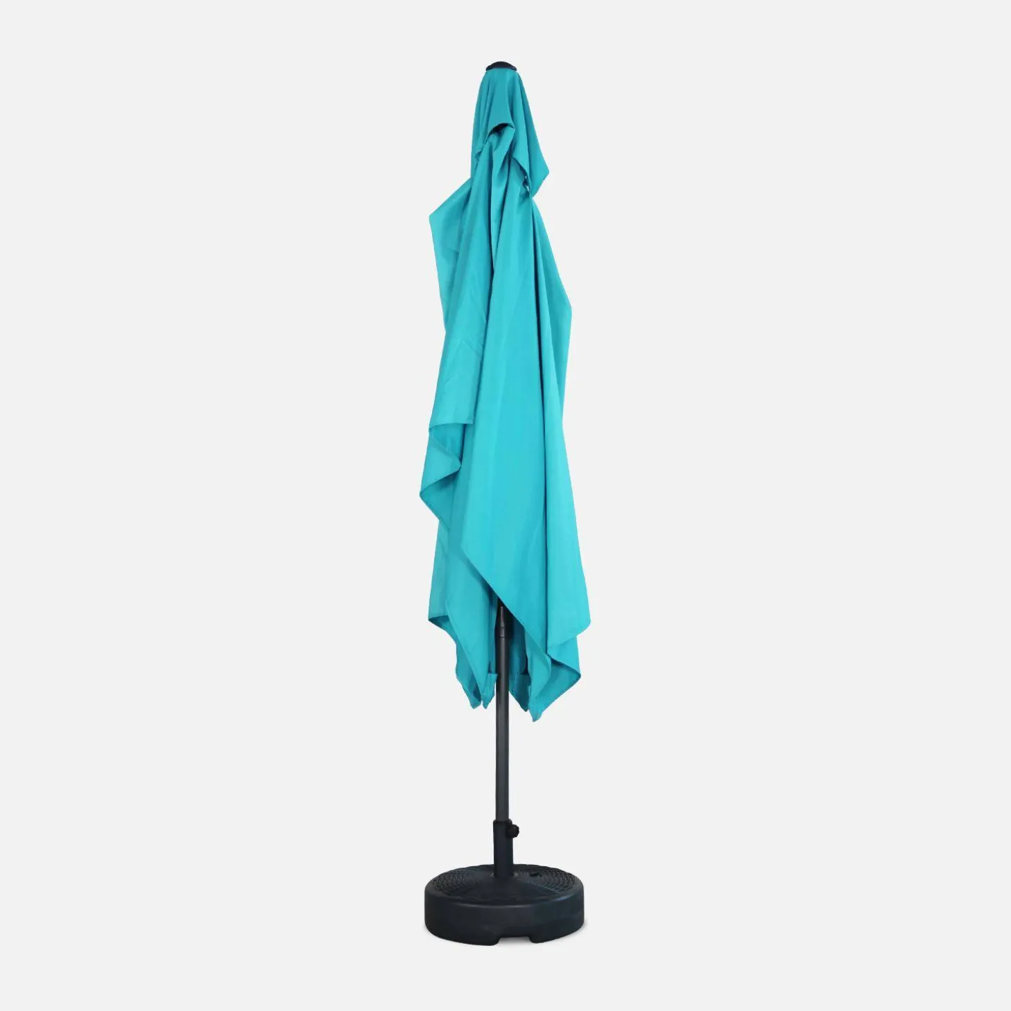 Parasol rectangular poste efecto madera, 2x3m