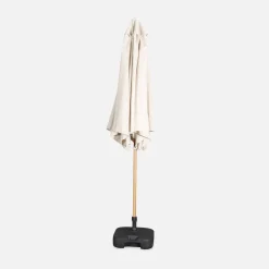 Parasol rectangular poste efecto madera, 3x3m