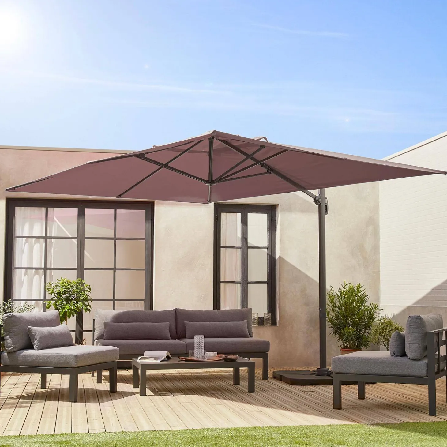 Parasol rectangular, 3x4m