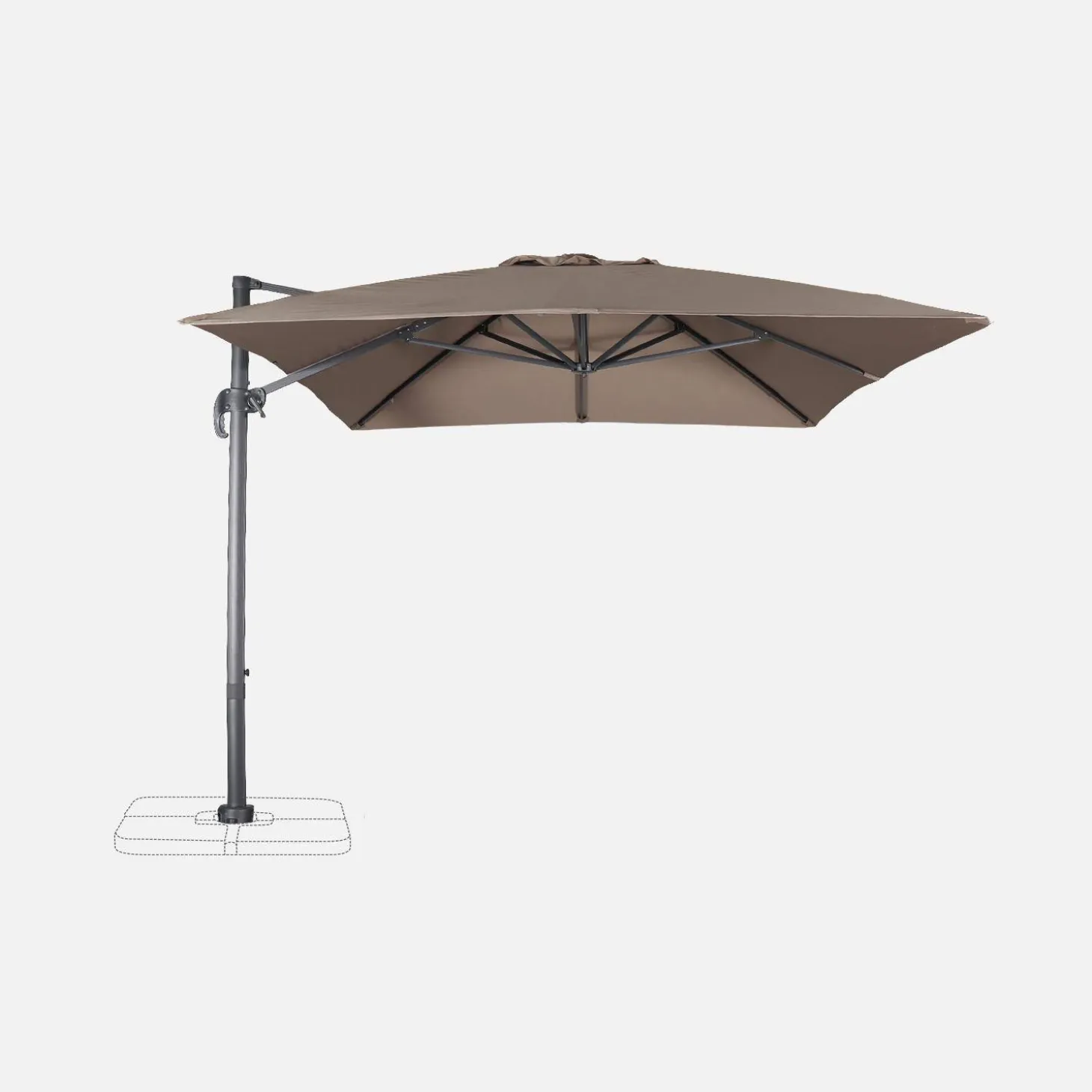 Parasol rectangular, 3x4m