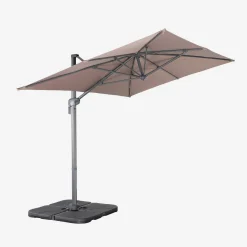 Parasol rectangular 2x3m + 4 losas de 50cm
