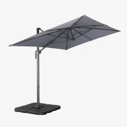 Parasol rectangular 2x3m + 4 losas de 50cm