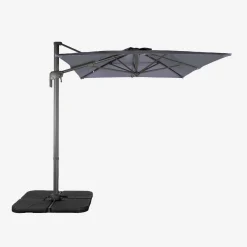 Parasol rectangular 2x3m + 4 losas de 50cm