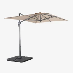 Parasol rectangular 2x3m + 4 losas de 50cm