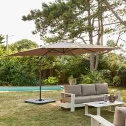 Parasol 3x4m rectangular desplazado