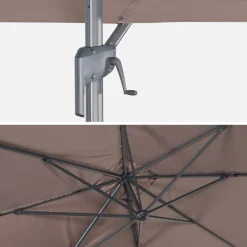 Parasol 3x4m rectangular desplazado