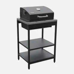 Parrilla de barbacoa al carbón acero inoxidable rejilla cromada 2 estantes