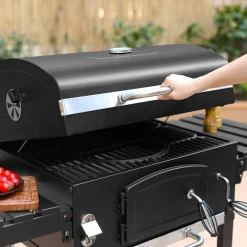 Parrilla de carbón con funda