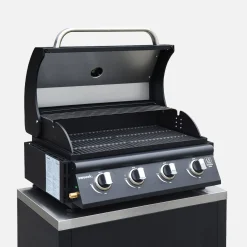 Parrilla de gas 4 quemadores empotrable