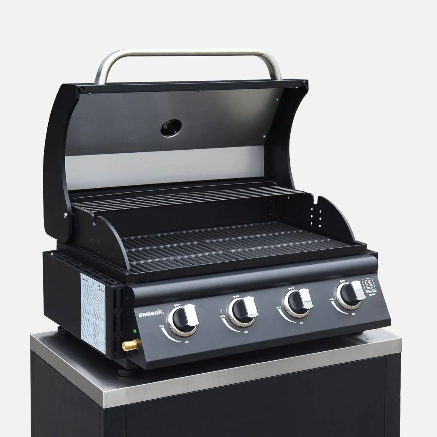 Parrilla de gas 4 quemadores empotrable