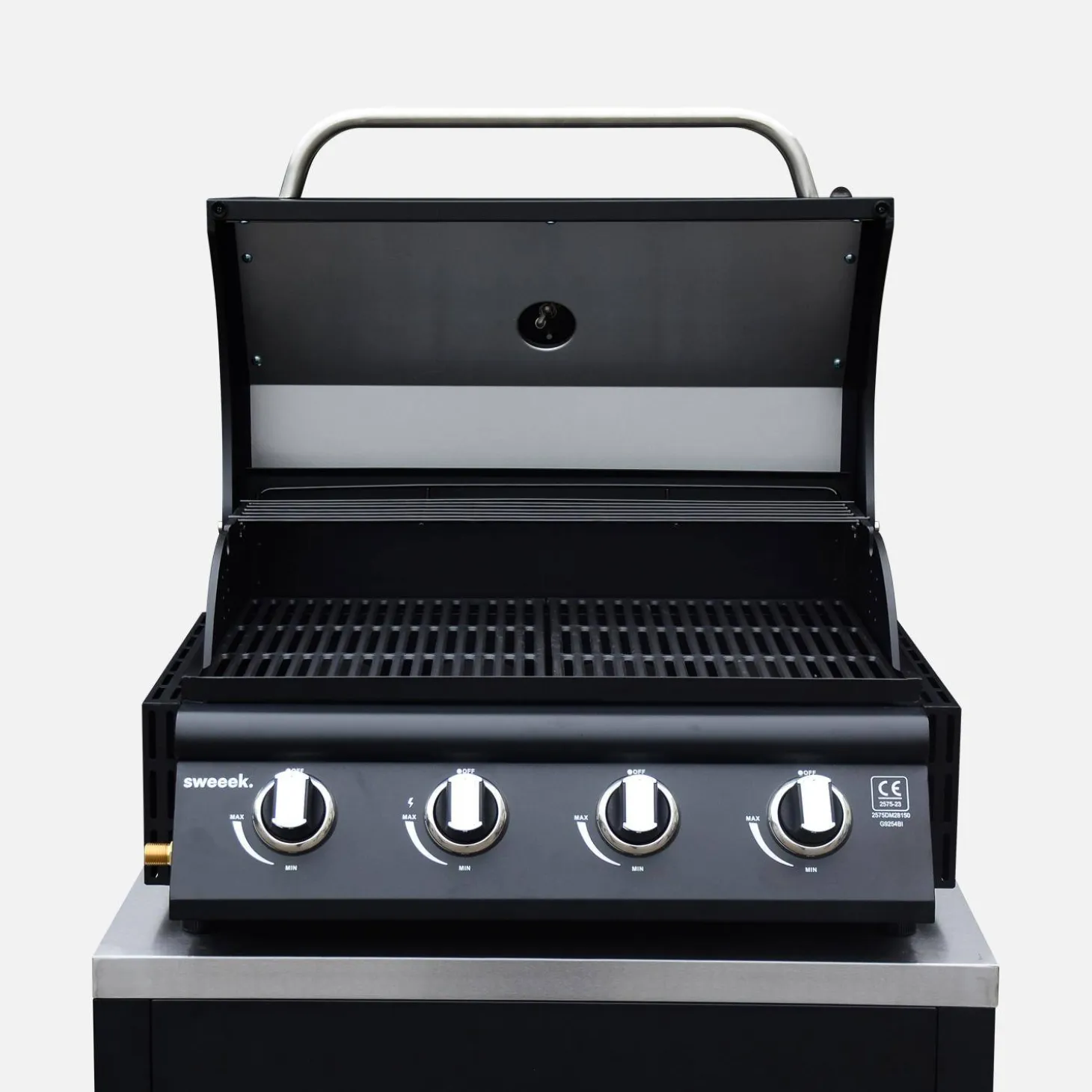 Parrilla de gas 4 quemadores empotrable