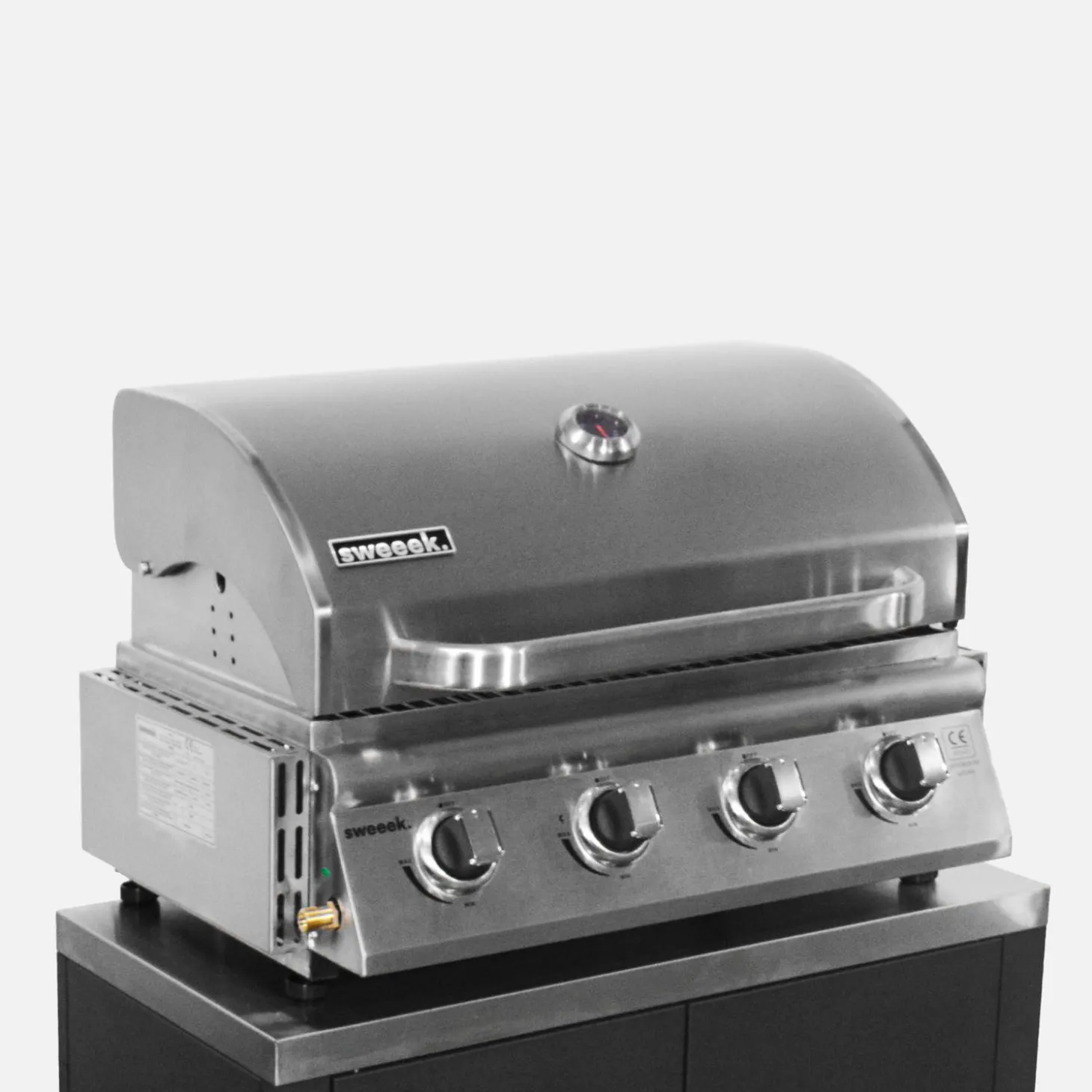 Parrilla de gas 4 quemadores empotrable