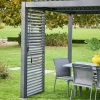 Persiana con lamas orientables para pérgola bioclimática de aluminio, 1m