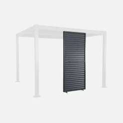 Persiana con lamas orientables para pérgola bioclimática de aluminio, 1m