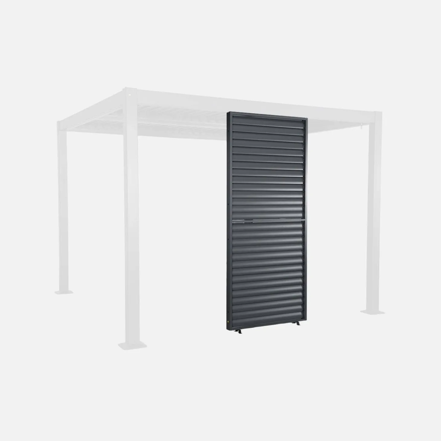 Persiana con lamas orientables para pérgola bioclimática de aluminio, 1m
