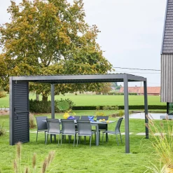 Persiana con lamas orientables para pérgola bioclimática de aluminio, 1m