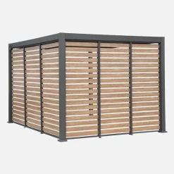 Persiana de aluminio efecto madera de 1.3m