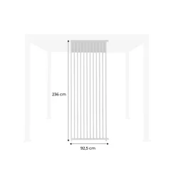 Persiana vertical para pégola de lamas verticales de 3m