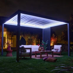 Persiana vertical para pégola de lamas verticales de 3m