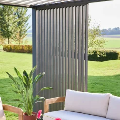 Persiana vertical para pégola de lamas verticales de 3m