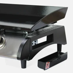 Plancha de gas con 3 quemadores de acero inoxidable, 7.5kW