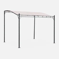 Pérgola adosada de acero, 3x2.5m