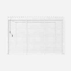 Pérgola bioclimática de aluminio 3x4m + 3 persianas de 130cm