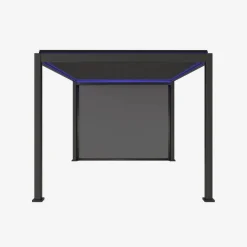 Pérgola bioclimática eléctrica Triomphe LED 3x4m + toldo 3m