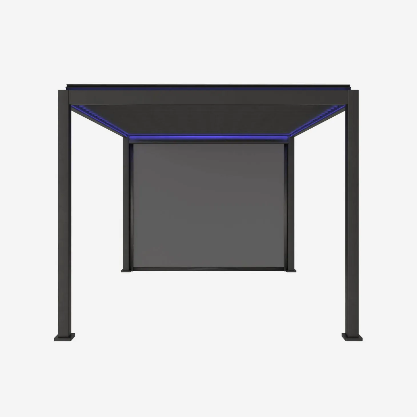 Pérgola bioclimática eléctrica Triomphe LED 3x4m + toldo 3m