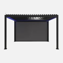 Pérgola bioclimática Triomphe 3x4m LED + toldo de 4m