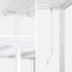 Pérgola bioclimática 3x6m de aluminio y acero con lamas orientables