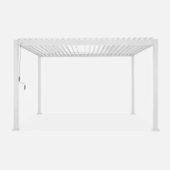 Pérgola bioclimática 3x4m de aluminio con lamas orientables