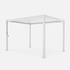 Pérgola bioclimática 3x4m de aluminio con lamas orientables