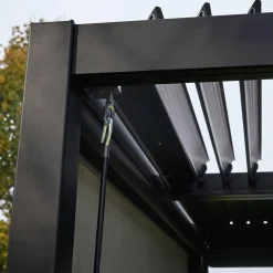 Pérgola bioclimática 3x4m de aluminio y acero con lamas orientables