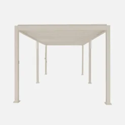 Pérgola bioclimática 3x6m de aluminio con lamas orientables