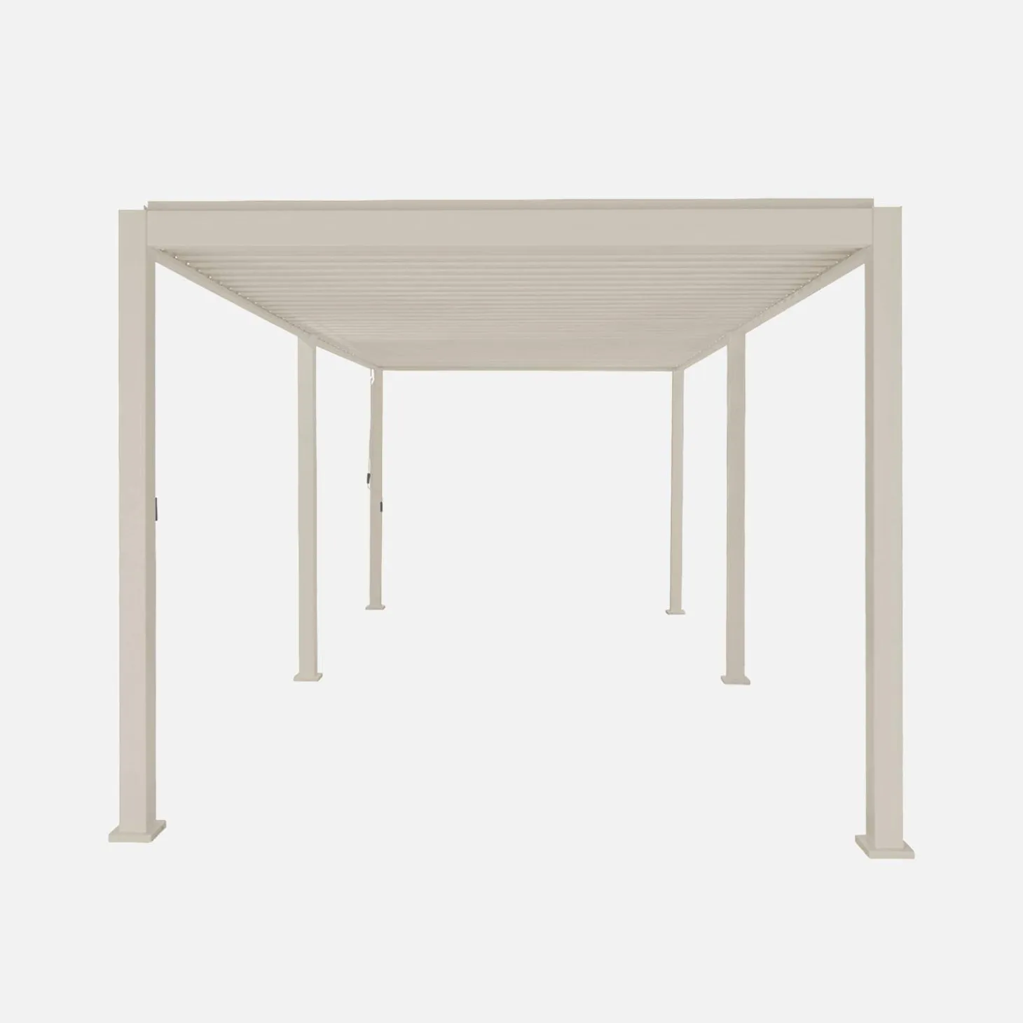 Pérgola bioclimática 3x6m de aluminio con lamas orientables