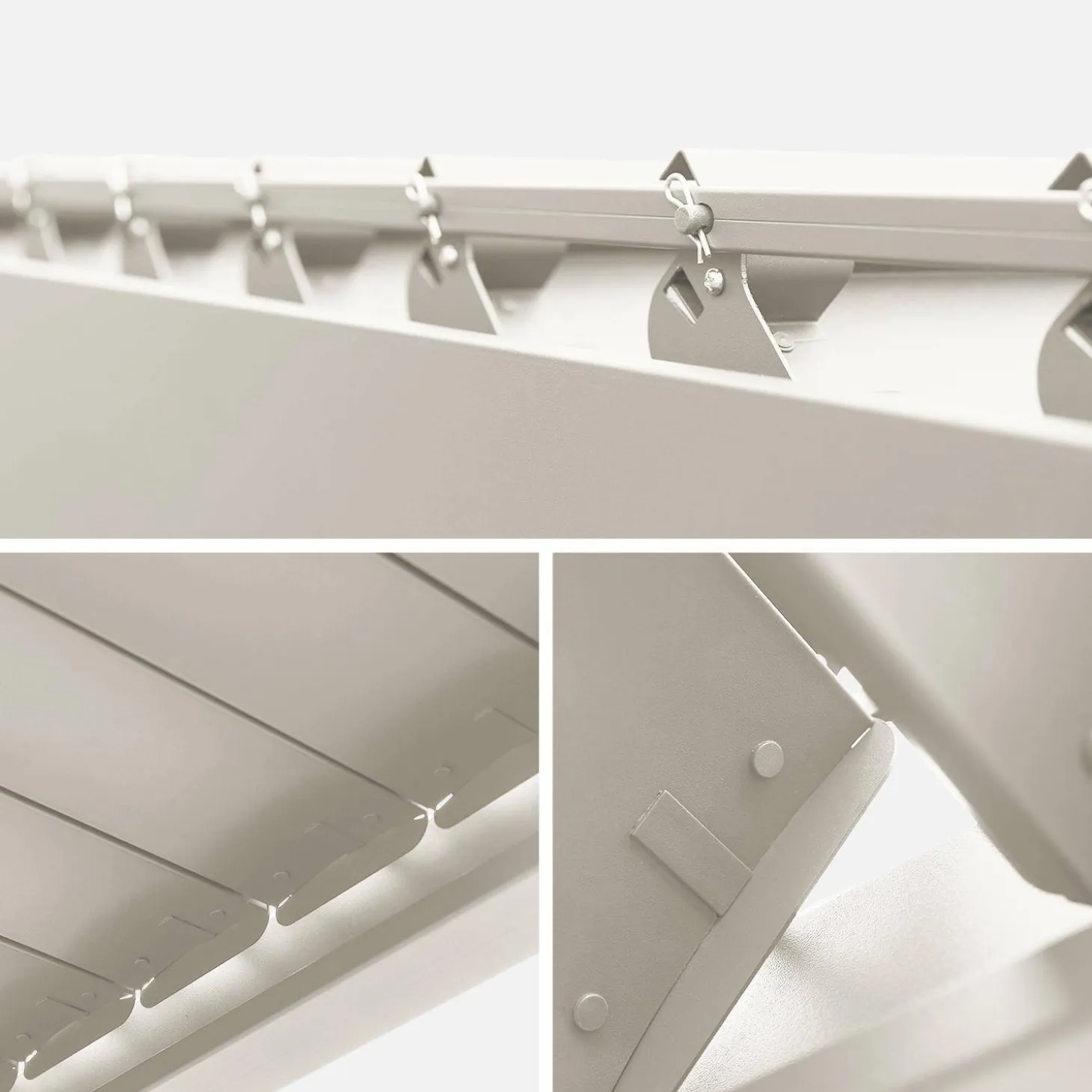 Pérgola bioclimática 3x3m de aluminio con lamas orientables