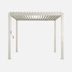 Pérgola bioclimática 3x3m de aluminio con lamas orientables